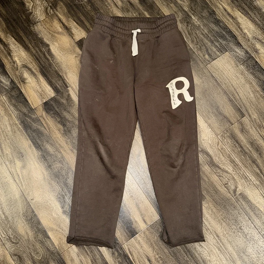 Vintage Russell Athletics Fleece Tapered Sweatpants Cropped Hem Men's‎ Size S
